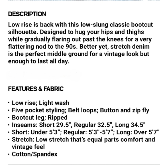 Express Low Rise Light Wash Ripped Bootcut Jeans - Picture 11 of 12